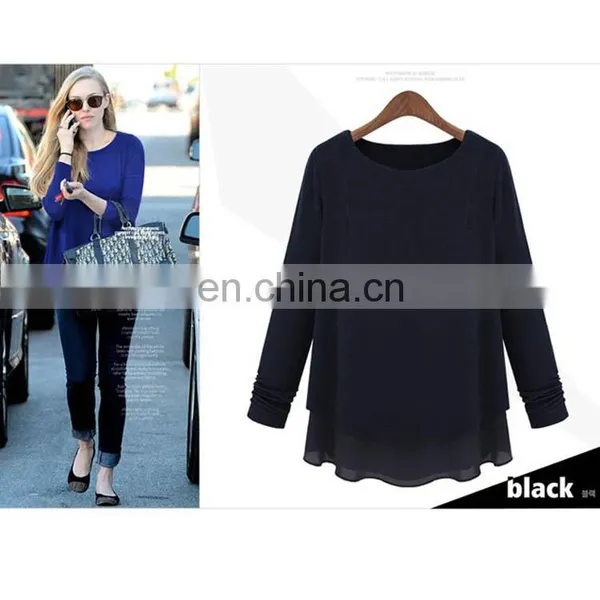 Girls Casual t Shirt Leather Fancy t Shirt Long Sleeve t Shirt for Women photo-2