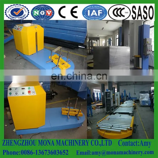 Rotary Turntable Stretch Film Pallet Wrapping Machine / Vertical Control System Remote Control Function CE photo-5