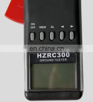HZRC300 Handheld Clamp Earth Tester 0.01 Accuracy Clamp Ground Network Earth Resistance Tester photo-3