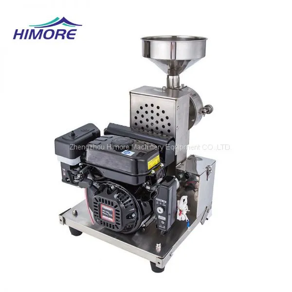 Gasoline Engine Grain Mill Flow Type Flour Mill Outdoor Use Grain Grinding Machine photo-2