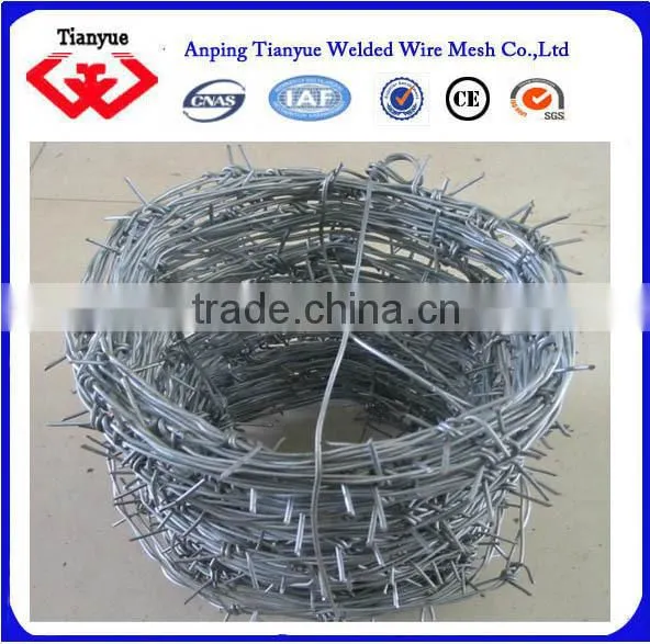 Protection Hot Dip 14 Gauge Galvanized Barbed Wire photo-2