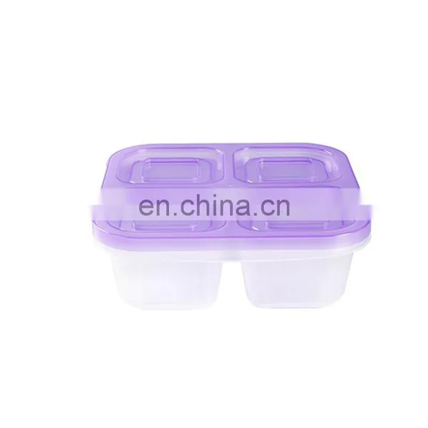 2021 Eco Friendly Classic Double Layer Insulated Plastic Kids Bento Box photo-3