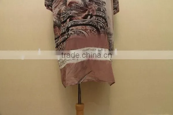 LACE CHIFFON PRINTED BLOUSE