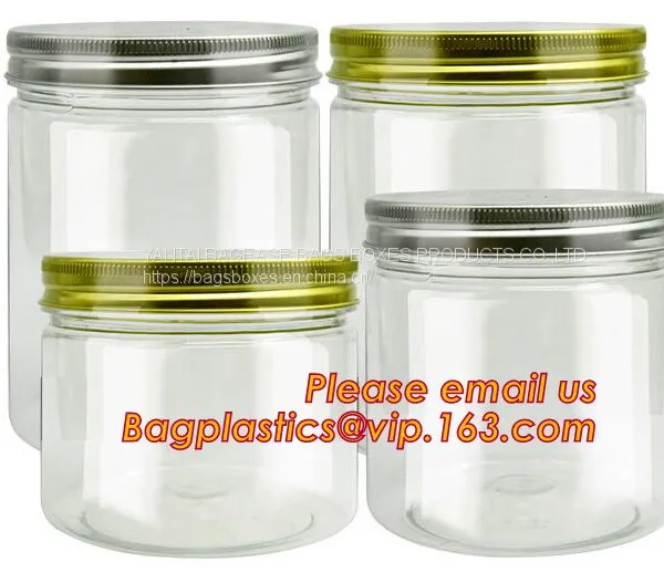Pet Plastic Bottle Container for Candy Cookies Food Packaging,250ml 500ml PET Plastic Container Bottle Jar photo-4