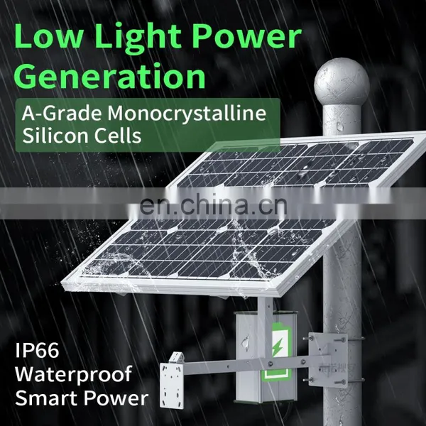 Solar System Off-grid Energy Storage System Lithium Battery for Home Farm Island Outdoor 4G Router Lighting Surveillance Camera photo-5