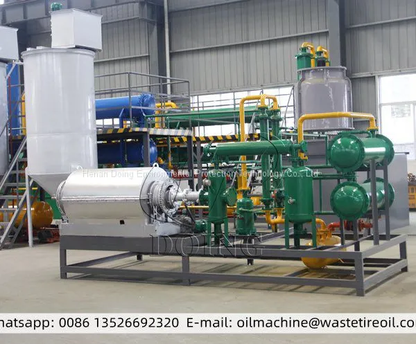 Hot Sale Small Capacity Solid Waste Pyrolysis Fuel Oil Plant With CE ISO Certification photo-2