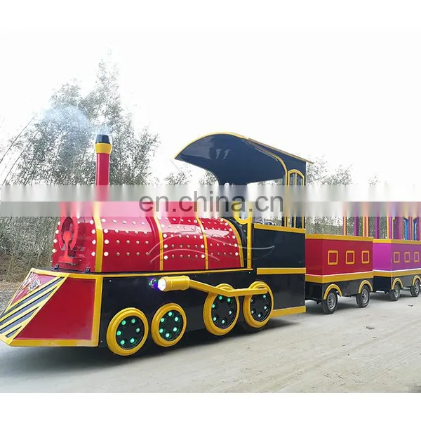 Amusement Cartoon Electric Track Train Playground Equipment Popular Trackless Train For Sale photo-5
