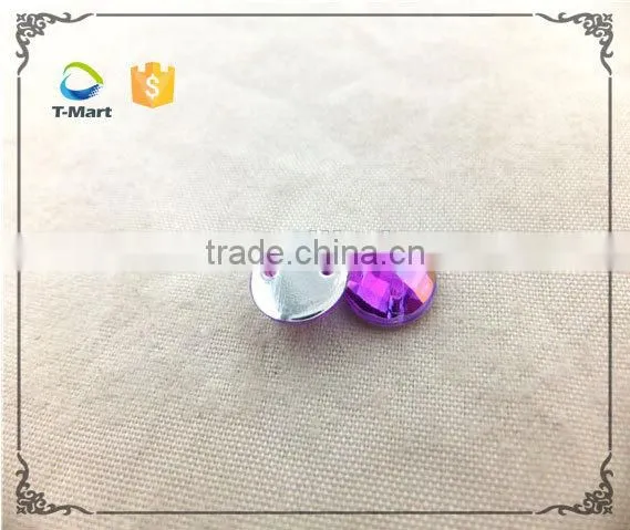 Round Shape Acrylic Stone With Rainbow Color photo-6
