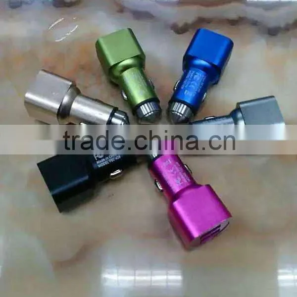 Safety Hammer Car Charger With Metal Aluminum Broken Window Hammer Design Function photo-4