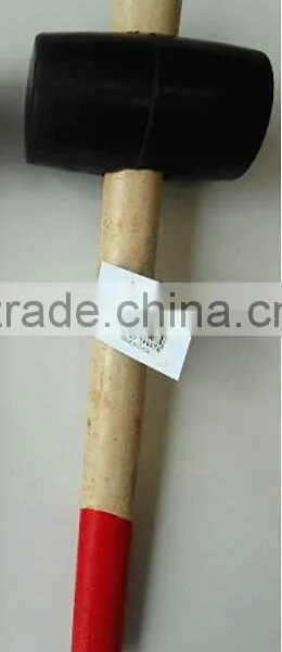 12OZ Rubber Hammer With Wooden Handle French Style photo-2