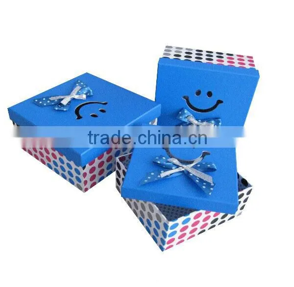 Square Colorful Gift Paper Box Set photo-3