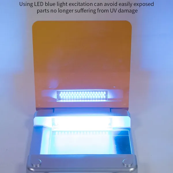 Tuohe Blue Light Gel Cutter THBC-470, Laboratory Blue Light LED Matrix Double-sided Side Illumination photo-2