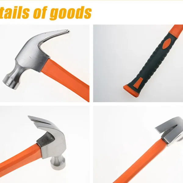 Carbon Steel Claw Hammer With Wood Handle Heavy Duty Carpenter Hammer Tool for Framing Construction Repair and Wholesale Supply photo-3
