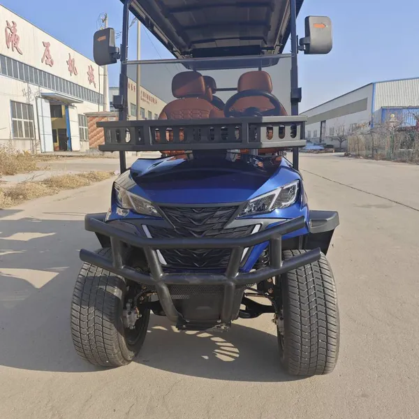 New 4+2 Six-seater Electric Golf Cart for Export and Foreign Trade, Electric Sightseeing Vehicle. Factory Direct Sales, Customizable. photo-2