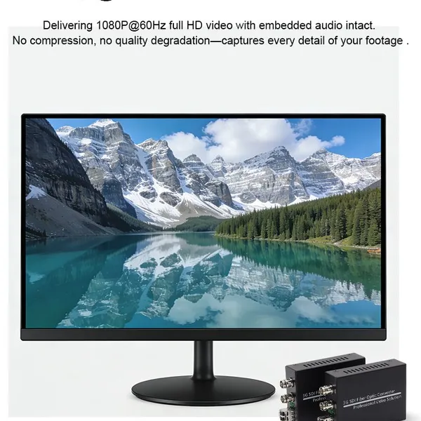 Ultra Compact 3G-SDI to Fiber Converter 1080P60Hz Mini HD-SDI Fiber Extender Uncompressed 1080P Comply With SMPTE 424M/292M photo-5