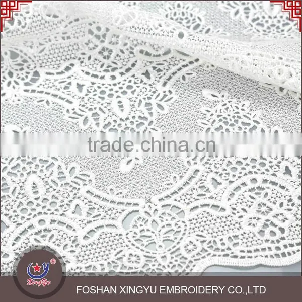 Top Quantity New Product Indian Ladies Embroidery Designs Lace Voile Fabric for Vest photo-2