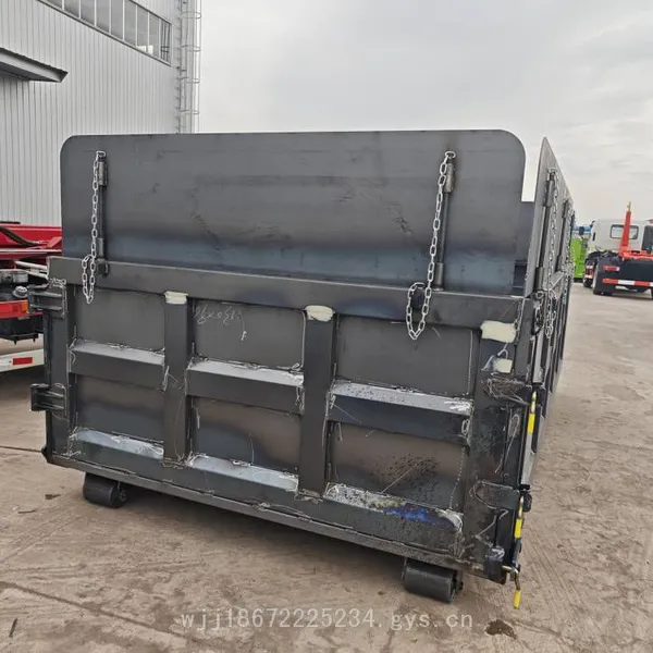 Solid Construction Waste Bins of 6 or 8 Cubic Meters for Collecting Renovation Waste Such as Bricks and Cement, Can be Equipped With Tarpaulin and Hydraulic System photo-4