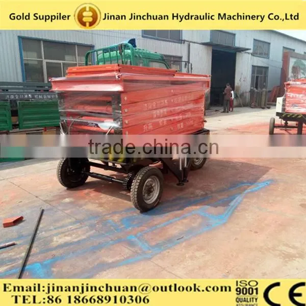 Small Scissor Lift Hydraulic Mobile Scissor Lift Four-wheels Hydraulic Mobile Scissor Lift