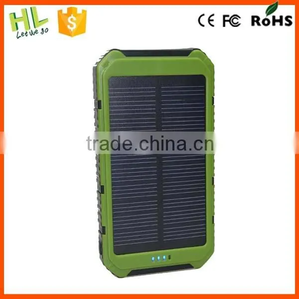 Travel Dual Usb Solar Charger Powerbank 10000mah photo-2
