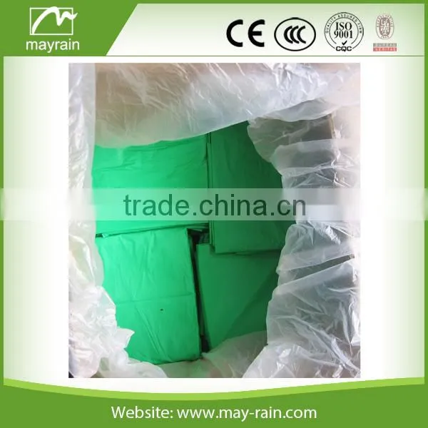 Green Plastic Waterproof Rain Poncho photo-2
