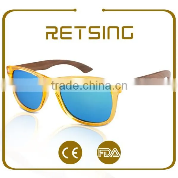 UV400 Sunglasses Wooden Bamboo Temple Sunglasses Wooden Sunglasses 2016 photo-2