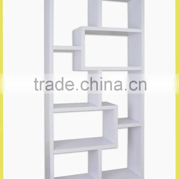 Modern White Bookcase photo-2