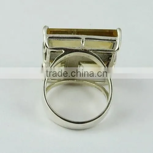 Gemstone Citrine Ring, Fine Silver Jewellery, 925 Silver Jewellery photo-5