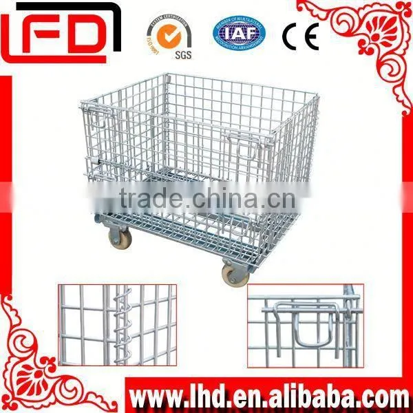 Zinc Plated Wire Mesh Container for Storage