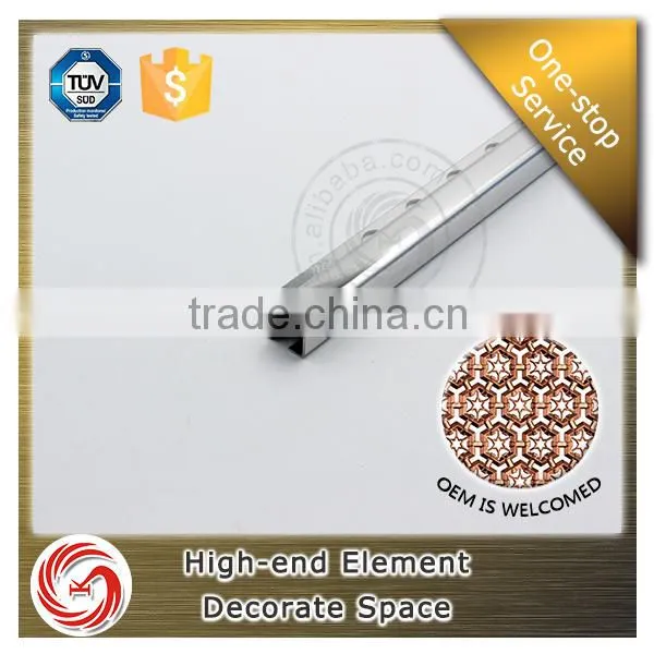Building Materials Decorative Anodized Stainless Steel Tile Trim photo-3