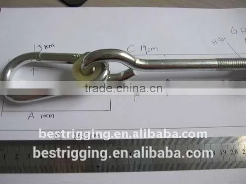 Cheap Price High Quality Swing Hook With Bolt& Nut With Snap Hook OEM Service photo-4