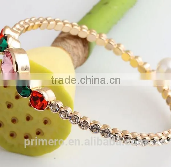 Women Jewelry 18K Rose Gold Austrian Crystal CZ Diamond Bracelets & Bangles photo-6