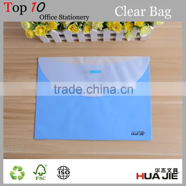 Custom PP Plastic 18 Micrometers Clear File Document Bag photo-3