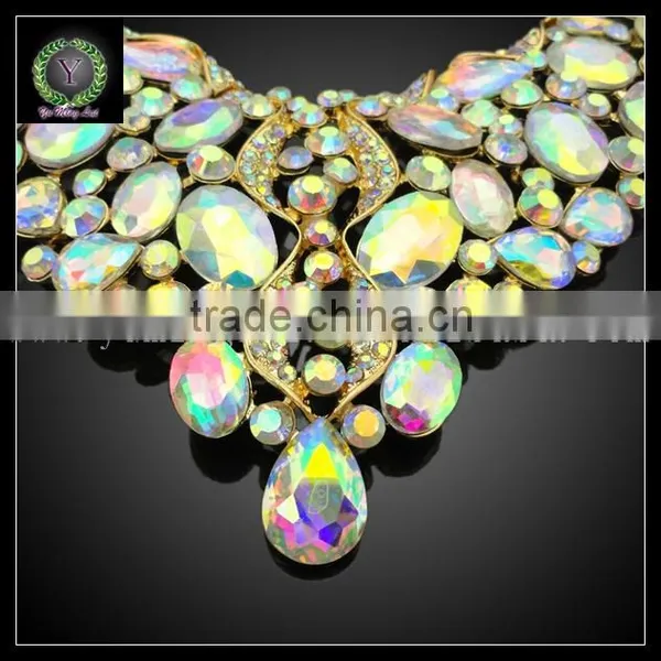 Newest Trending African Wedding Jewelry Luxury Set KHK727 photo-3