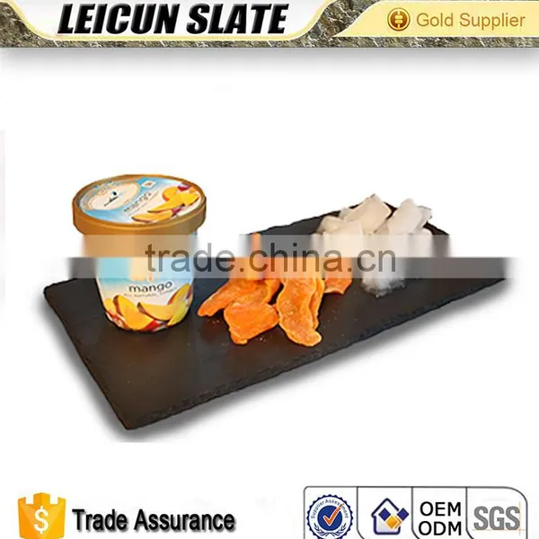 Hot Sale Natural Slate Dinner Plates With Unique Split Surface photo-2