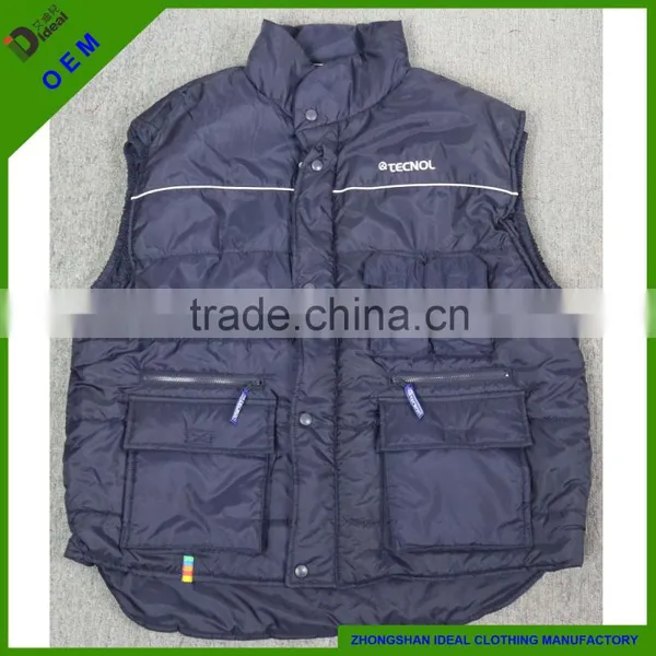 2015 New Style Mens 100% Nylon Winter Vest