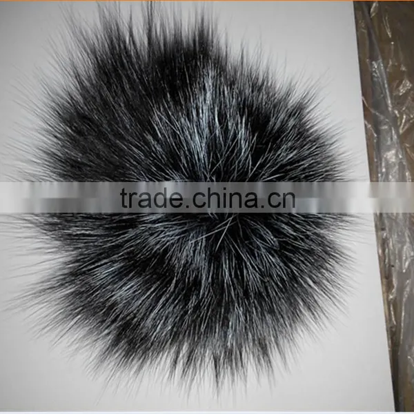 Silver Fox Fur Balls for Hats photo-2