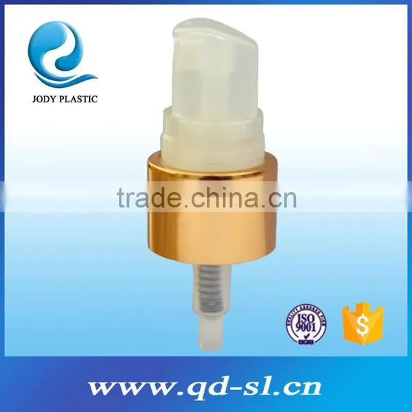 China Supplier Cosmetic Smooth Fancy Gold Metal Pump Sprayer photo-2