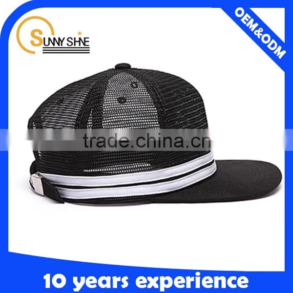 Wholesale Black 6 Panel Trucker Hat Custom Mesh Trucker Hat photo-6