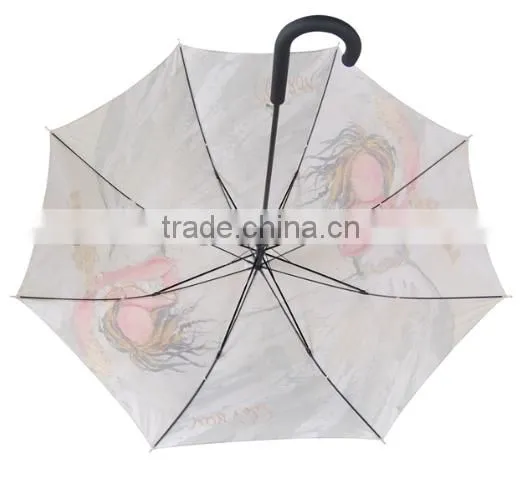 Standard Girl Painting Straight Umbrella Size photo-3