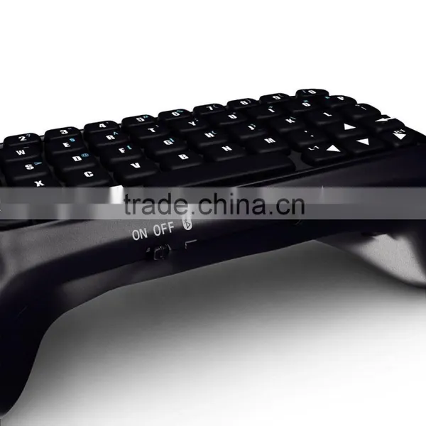 Propshiping Black Bluetooth Mini Wireless Chatpad Message Keyboard for Sony Playstation 4 PS4 Controller Gmaepad photo-3
