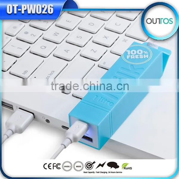Hot Selling Promotion Gift Milk Power Bank 2200mah photo-2