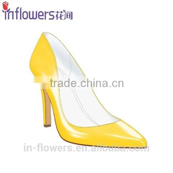 Classical Style Patent Leather Pointed Toe Ladies Stiletto Heel Dress Shoes