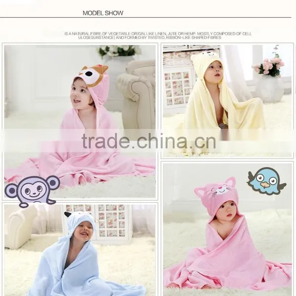 Colorful Hooded Baby Towel Bamboo photo-5