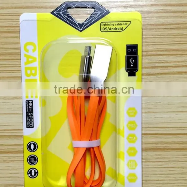 For IPhone USB Charger Cable Flat Zinc Alloy USB Cable New Premium photo-5