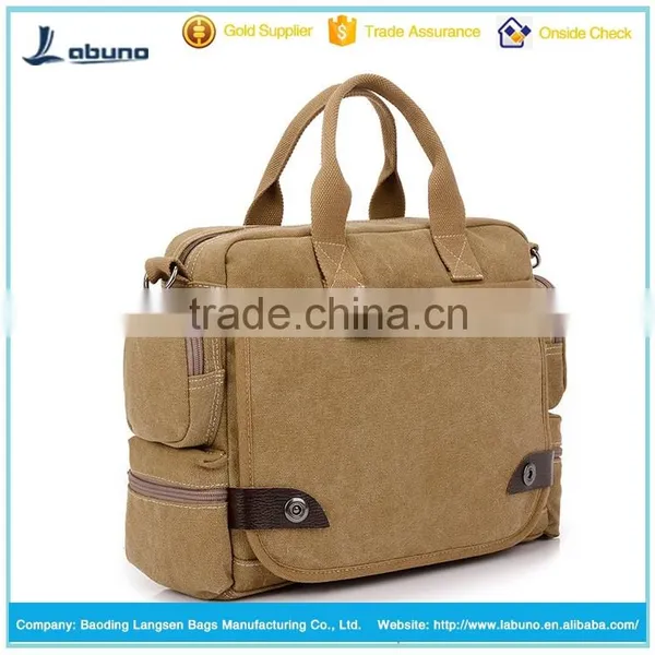 Most Popular England Style Canvas Business Handbag Briefcase Bag for Men photo-2