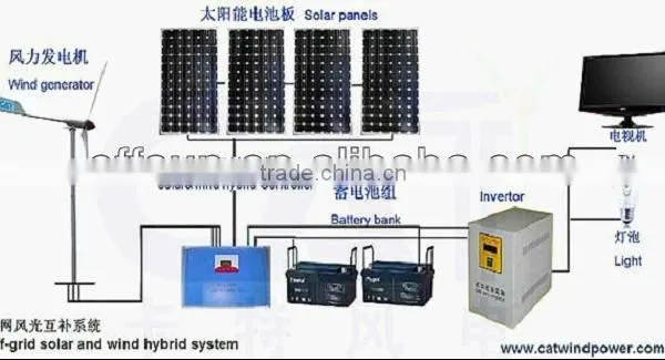 Effsun Wind Solar Hybrid Solar Street Home System 60w photo-6