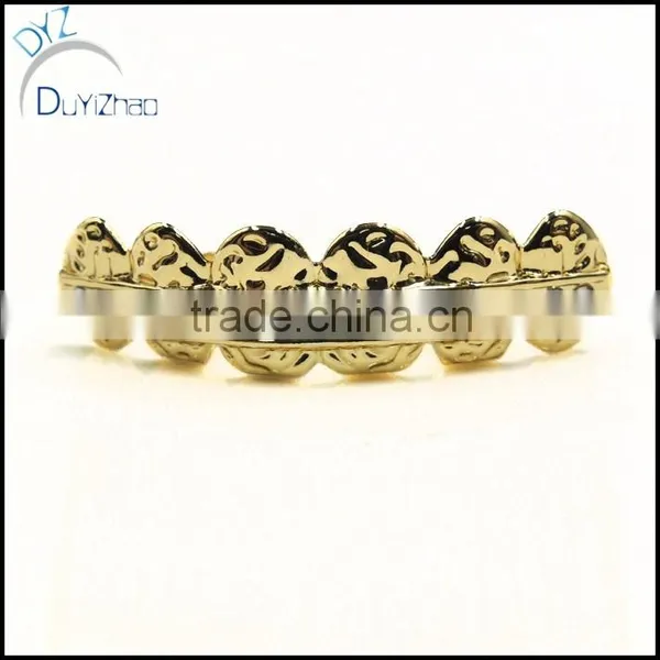 Grillz Iced-Out 14K Gold Plated Row Hip Hop Grills