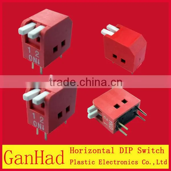 2Pin Red DIP Switchs/Horizontal Dip switch