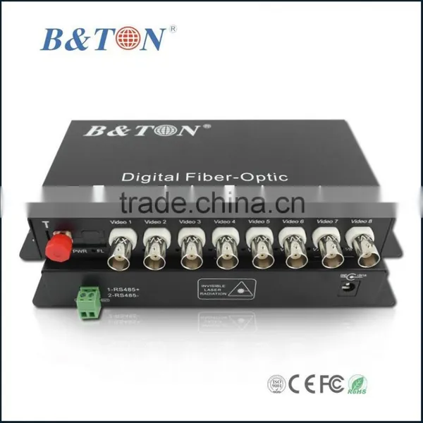 8 Channels Fiber Optical Converter Audio Video photo-3
