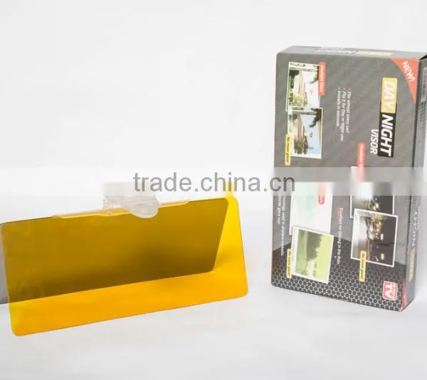 2 in 1 Anti-Glare Dazzling Goggle for Day Night Vision Driving Mirror Day Night Visor photo-4